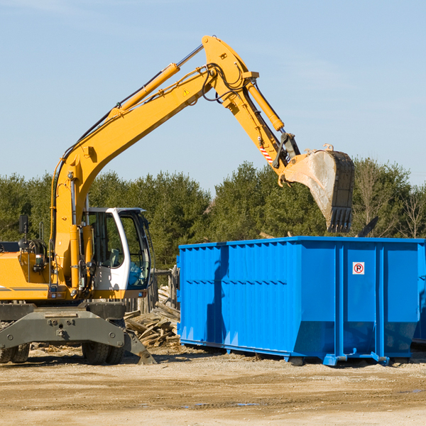 are there any restrictions on where a residential dumpster can be placed in Vandalia MI